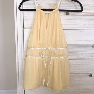 Yellow halter